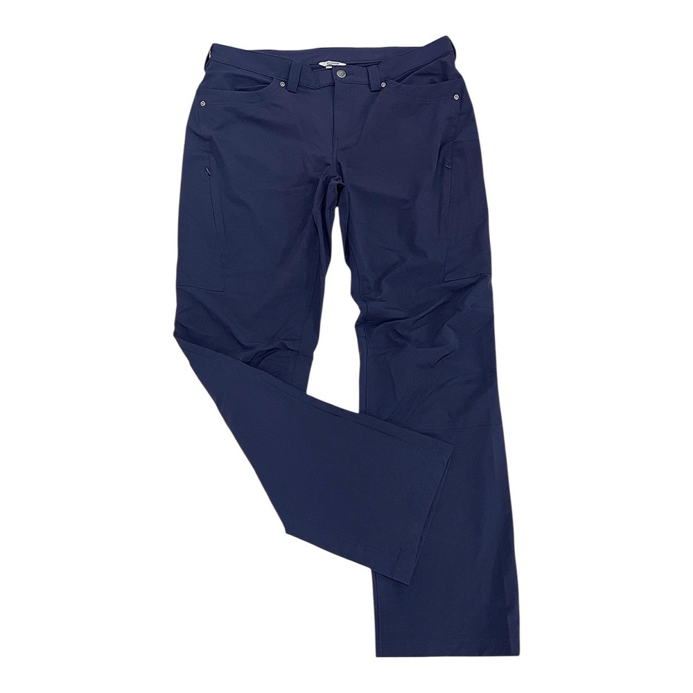 DULUTH Women's 16 Navy Blue Cargo Pants 33 Inseam‎ Zip Pockets